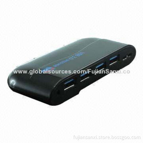 Super Speed USB3.0 Hub, 4 Ports Splitter Adapter for PC Laptop Computers